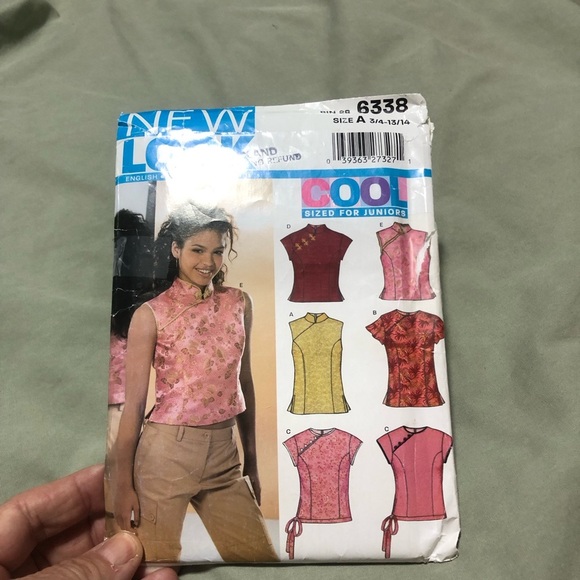 New Look 6338 - junior tops with a Mandarin style - 3/4 to 13/14- fun project - Picture 9 of 9